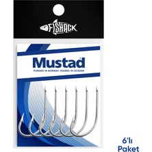 Olta Iğnesi - Mustad - 2310 - Krom - No: 2  (6'lı Paket)