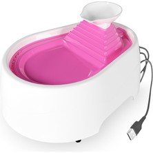 Aesco Kedi Köpek Su Pınarı Şelale 2 Litre - 5 Volt ( USB&AMP;#039;LI ) Pembe