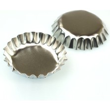 Aesco Paslanmaz Çelik Metal Kek Kalıbı - 6 Adet - Lisinya