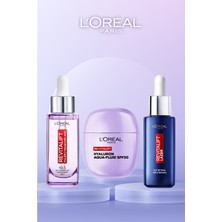 L'Oréal Paris L'oreal Paris 3'lü: Cam Cilt Için Gündüz + Gece Rutinin: Hyaluronik Asit ve Retinol Serum & Yüz Güneş Kremi