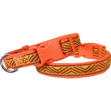 Aesco Dalga Desenli Dokuma Köpek Boyun Tasması 1,5 cm x 27-40 cm Tcu