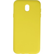 Eco Port Samsung Galaxy J7 Pro / J730 Kılıf Nano Içi Kadife Silikon - Sarı