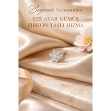 Begonia Accessories 925 Ayar Gümüş Minimal Zirkon Taşlı 1 Adet Hızma – Tragus Küpe, Unisex Takı, Zarif & Şık Tasarım, Günlük ve Özel Gün Kullanımı