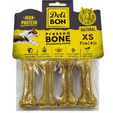 Aesco Deri Köpek Çiğneti Pres Kemik 4X7CM Natural