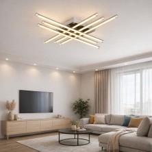 TT070-KR Tt Aydınlatma 6 Lı Çubuk Model Krom Kaplama LED Avize
