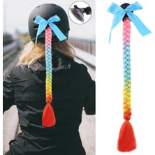 Aesco Motosiklet Kaskı Örgülü At Kuyruğu / ACM16