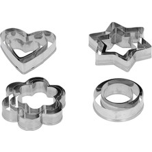 Aesco Kek Kalıbı - Bisküvi Kalıbı - Fondan Kalıbı 12 Adet - Lisinya