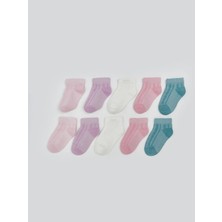 Lc Waikiki Yeni Sezon Basic Kız Bebek Patik Çorap 10'lu