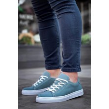 KB-122  Kuback  Bebe Mavi Süet Yüksek Taban Bağcıklı Günlük Erkek Ayakkabı