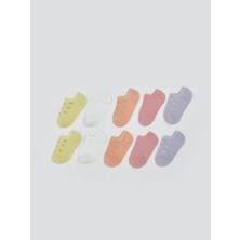 Lc Waikiki Yeni Sezon Baskılı Kız Bebek Patik Çorap 10'lu