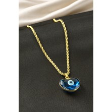 Bijuteri Net Kalp Nazar Çelik Kolye