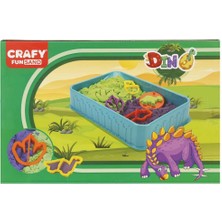 NW NessiWorld S02003618 Oyun Kum Set Dıno 2X125GR.MOR/YŞL.11PRÇ