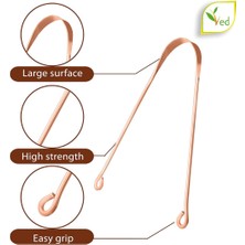 Meli Collection Dil Temizleme %100 Saf Bakır Temizlik Aleti Dil Fırçası Dil Kaşığı,dil Sıyırıcı