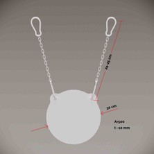 Sumua Store AR500 Çelik Gong Hedef – 30 cm Meral Atış Hedefi – Zincirli Askı Dahil
