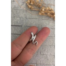 Jaida Moda Kadın Yılan Desenli Orbital Sıkıştırma Kıkırdak Küpe