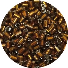 İsmiyle Al Kesme Cam Boncuk 2mm - 20 Gram - Koyu Kahverengi -BNC324