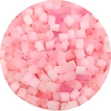 İsmiyle Al Kesme Cam Boncuk 2mm - 60 Gram - Şeker Pembe - BNC398