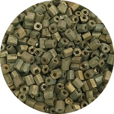 İsmiyle Al Kesme Cam Boncuk 2mm - 20 Gram - Mat Asker Yeşili -BNC317