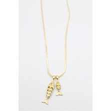 İsmiyle Al Vip Balık Kolye - Altın