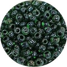 İsmiyle Al Dökme Cam Kum Boncuk (8/0) 3 mm - 20 Gram - Parlak Yeşil - BNC162
