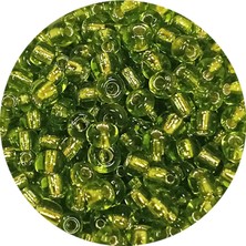 İsmiyle Al Dökme Cam Kum Boncuk (8/0) 3 mm - 60 Gram - Şeffaf Yeşil - BNC208