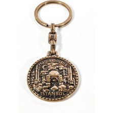 Moncuk Design Antik Bronz Ayasofya (Hagia Sophia) Figürlü Metal Anahtarlık – Istanbul’un Tarihi ve Ruhunu Taşıyan Özel Tasarım