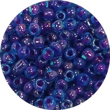 İsmiyle Al Dökme Cam Kum Boncuk (8/0) 3 mm - 60 Gram - Şeffaf Mavi - BNC190