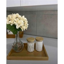 İsmiyle Al Bambu Çok Amaçlı Düzenleyici Sunum Tepsisi (33 cm x 22 Cm) ROYALEKS-81287