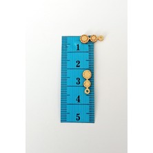 İsmiyle Al Oya Abiye Bileklik Kolye Pleksi Metalik Plastik Pul Altın Renk 8 Gram 100 Adet - BNC498