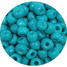 İsmiyle Al Dökme Cam Kum Boncuk Büyük Boy (6/0) 4 mm - 60 Gram - Camgöbeği Yeşili - BNC118