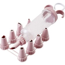 İsmiyle Al 9 Başlıklı Pasta Süsleme Krema Pompası Dekoratif Kek Krema Pompası