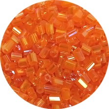 İsmiyle Al Kesme Cam Boncuk 2mm - 20 Gram - Şeffaf Turuncu -BNC314