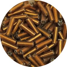 İsmiyle Al Uzun Boru Kesme Boncuk Çap 2mm Uzunluk 10 mm - 20 Gram - Gold - BNC248