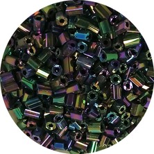 İsmiyle Al Kesme Cam Boncuk 2mm - 60 Gram - Parlak Alacalı - BNC352