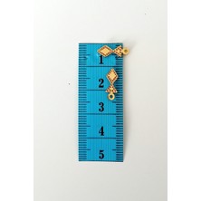 İsmiyle Al Oya Abiye Bileklik Kolye Pleksi Metalik Plastik Pul Altın Renk 8 Gram 100 Adet - BNC476