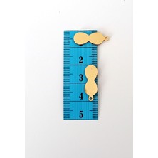 İsmiyle Al Oya Abiye Bileklik Kolye Pleksi Metalik Plastik Pul Altın Renk 8 Gram 40 Adet - BNC480