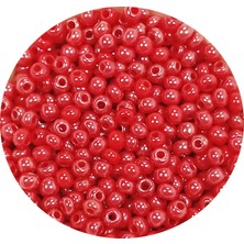 İsmiyle Al Dökme Cam Kum Boncuk (11/0) 2 mm - 60 Gram -  Kırmızı - BNC039