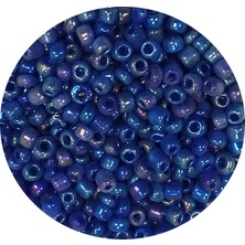 İsmiyle Al Dökme Cam Kum Boncuk (11/0) 2 mm - 60 Gram -  Koyu Mavi - BNC052