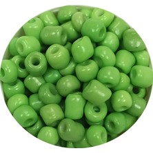 İsmiyle Al Dökme Cam Kum Boncuk Büyük Boy (6/0) 4 mm - 60 Gram - Yeşil - BNC108