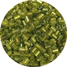 İsmiyle Al Kesme Cam Boncuk 2mm - 60 Gram - Şeffaf Çimen Yeşili - BNC393