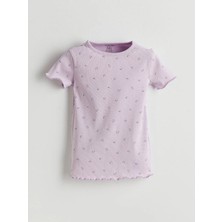 Lc Waikiki Yeni Sezon Bisiklet Yaka Çiçekli Kız Bebek Pijama Üst