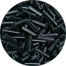 İsmiyle Al Uzun Boru Kesme Boncuk Çap 2mm Uzunluk 10 mm - 60 Gram - Koyu Yeşil - BNC266