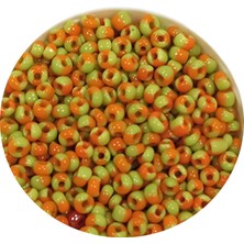 İsmiyle Al Dökme Cam Kum Boncuk (11/0) 2 mm - 20 Gram -  Sarı Turuncu - BNC031