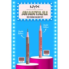 Nyx Professional Makeup Lip Lingerie Stain Avantajlı Ikili Dudak Kalemi Seti - Lip Lock & Cuff Me