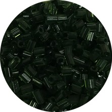 İsmiyle Al Kesme Cam Boncuk 2mm - 60 Gram - Şeffaf Koyu Yeşil - BNC367