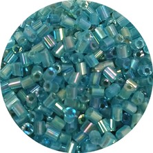 İsmiyle Al Kesme Cam Boncuk 2mm - 20 Gram - Şeffaf Çam Yeşili -BNC332