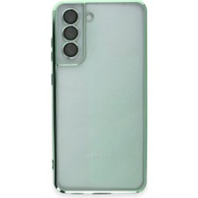 Eco Port Samsung Galaxy S21 Fe Kılıf Kamera Korumalı Lensli Silikon - Yeşil