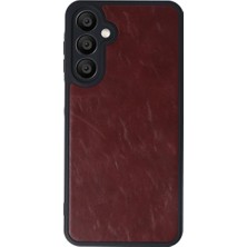 Eco Port Samsung Galaxy A55 5g Kılıf Aras Deri Kapak - Bordo