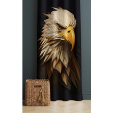 Alamodecor Kartal Model Tek Kanat Genç Odası Fon Perde