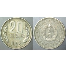 Banknoting Bulgaristan 20 Stotinki 1962 Sosyalist Dönem.